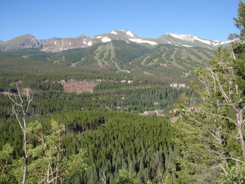 back view of Breckenridge, Colorado.
